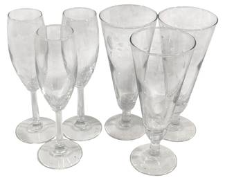 1799 - 6 Glass Stemware 8"
