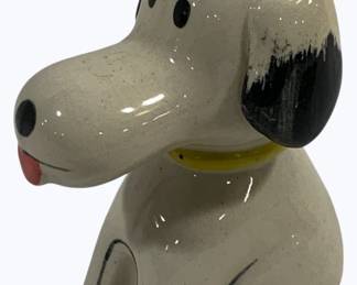 4027 - Ceramic Snoopy Bank 7.5", chipped
