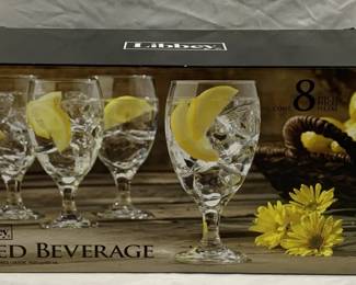 4132 - Libbey 8 Iced Beverage Glasses in Box
