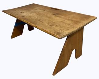 6146 - Folding Bench, needs leg reglued 15 x 38 x 18

