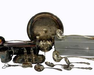 4155 - Lot of Assorted Silver Plated Items
