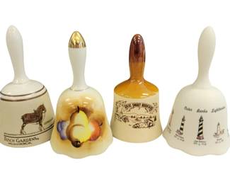 112 - Assorted Bells - qty 4 5" tall
