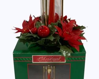 4066x - Poinsettia Candle Light w/ Box 6"

