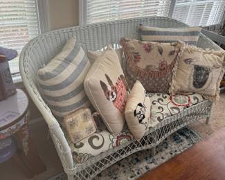 Wicker loveseat