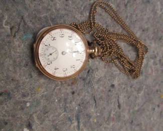 Ladies Waltham 15 jewel 14kt pocket watch