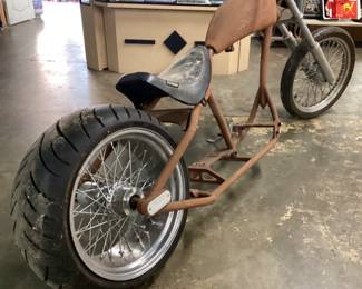 CAROLINA CUSTOM RIGID ROLLING CHASSIS w REAR AVON 18in TIRE 250/40R18 & FRONT AVON 21in TIRE 90/90H21