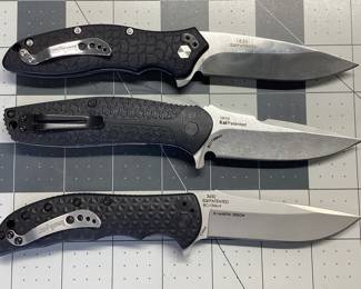 3 KERSHAW KNIVES 1830 OSO SWEET, 3650 VOLT 2, 1970 BURST