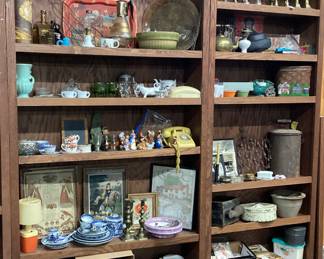 CHOICE SHELF LOT, HOME DECOR, CANDLE STANDS, GLASS, CHINA