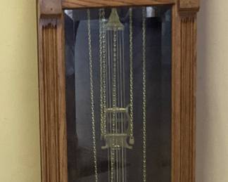 RAMCRAFT TEMPUS FUGIT GRANDFATHER CLOCK WITH WEIGHTS NO SHIPPING PICKUP ONLY