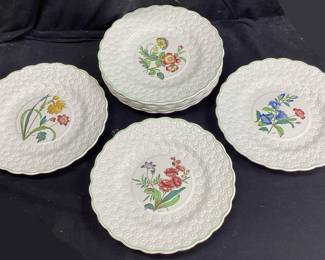COPELAND SPODE FERNLEIGH LUNCHEON PLATES SET OF 8 NO SHIPPING PICKUP ONLY