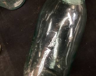 GROUP OF VTG.BALL, LIGHTING JARS SOME WITH PORCELAIN TOP,