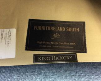 FURNITURELAND SOUTH KING HICKORY ROCKER/SWIVEL ARM CHAIR NO SHIPPING PICKUP ONLY