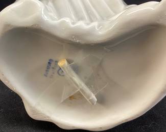 (4) DRESDEN PORCELAIN ANGEL MUSICIAN FIGURINES BROKEN BOW ON ANGEL PLAYING THE VIOLIN- TAPED TO THE BOTTOM TO BE REPAIRED