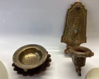 VINTAGE LIGHT FIXTURES, LAMP AND WALL SCONCE ART DECO PERIOD