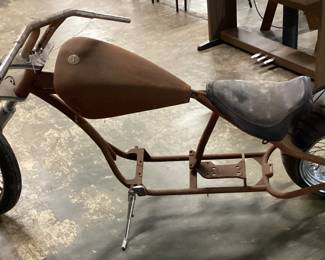 CAROLINA CUSTOM RIGID ROLLING CHASSIS w REAR AVON 18in TIRE 250/40R18 & FRONT AVON 21in TIRE 90/90H21