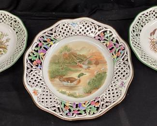 (3) VTG. SCHUMANN BAVARIA DECORATIVE WILDLIFE PLATES