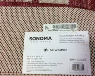 MULTI COLORED AREA RUG NO SHIPPING PICKUP ONLY