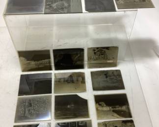 GROUP OF ANTIQUE GLASS PHOTOGRAPHIC NEGATIVES