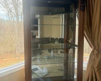 Curio cabinet with Glass shelves 