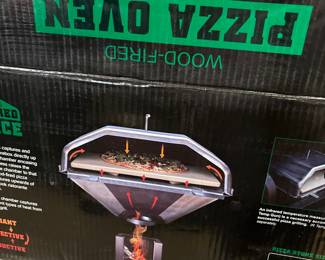 Wood fire pizza oven attachment, used one time only
