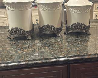 Chris Madden 3 piece canister set