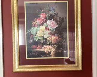 Rectangular Framed Print of Floral Still Life