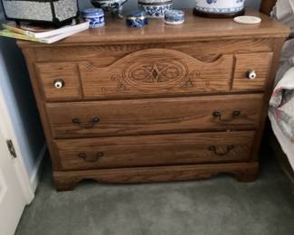 carved oak dresser