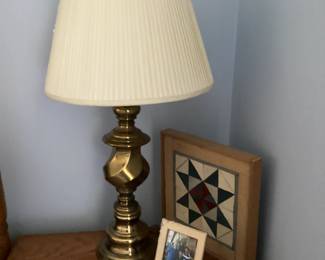 Brass table lamp