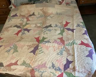 hand stitched quilt