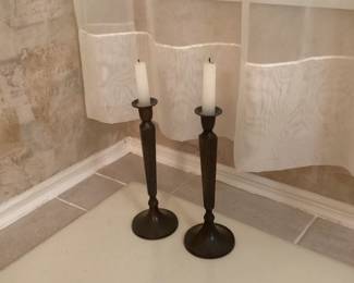 bronze candle holders