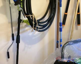 tubing on utility wall rack