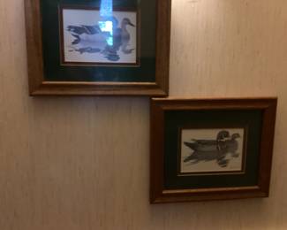 smaller framed duck art