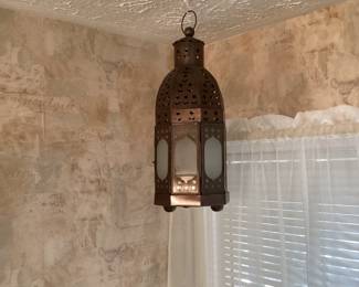morrocan inspired hanging lantern