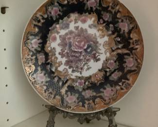 decorative floral plate