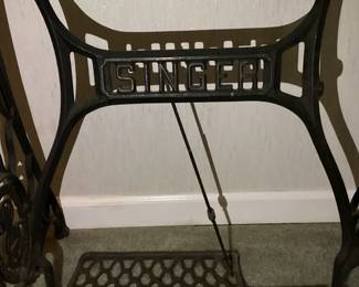 Singer treadle sewing machine base