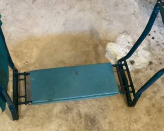 folding garden kneeler bench