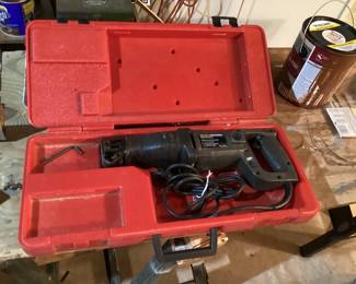 Reciprocating Saw in Red Case