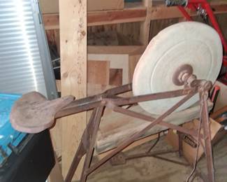 ANTIQUE GRINDING STONE WHEEL