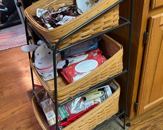 Longaberger 3 tier basket stand