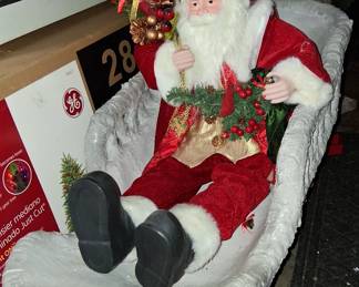 Large Santa Claus and Sled