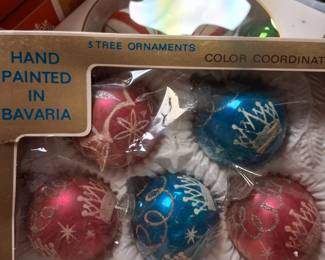 Vintage glass ornaments 