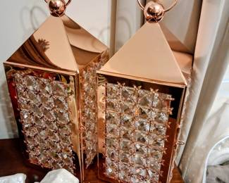 ROSE GOLD COLOR LANTERNS 