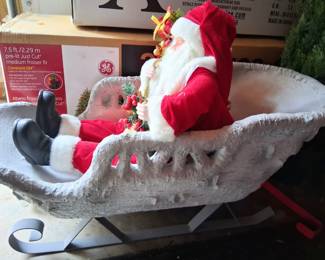 Santa in sleigh