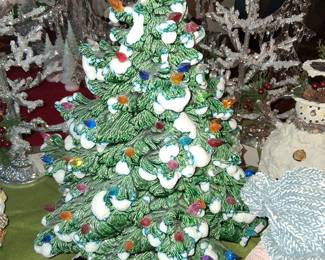 Frosted Ceramic Christmas tree