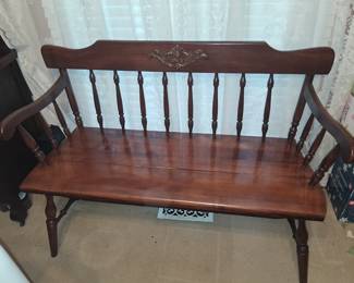 Wooden bench