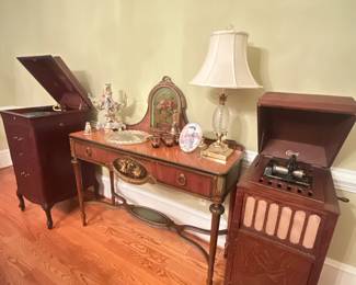 Edison Wax Cylinder Phonograph, Shellac Records, Antique Phonographs