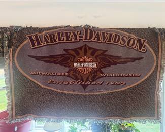Harley Davidson Throw Blanket
