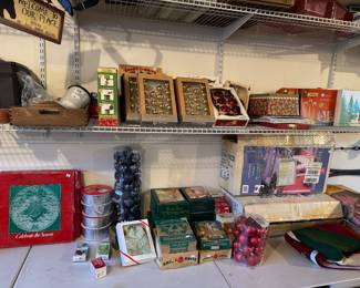 Large Collection of Vintage Christmas Ornaments