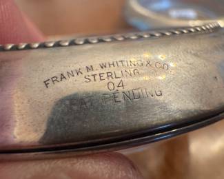 Sterling Silver Rimmed Coasters (pair)