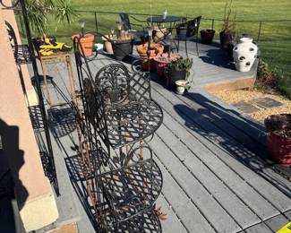 Large Collection of Outdoor Planters and Plant Accessories